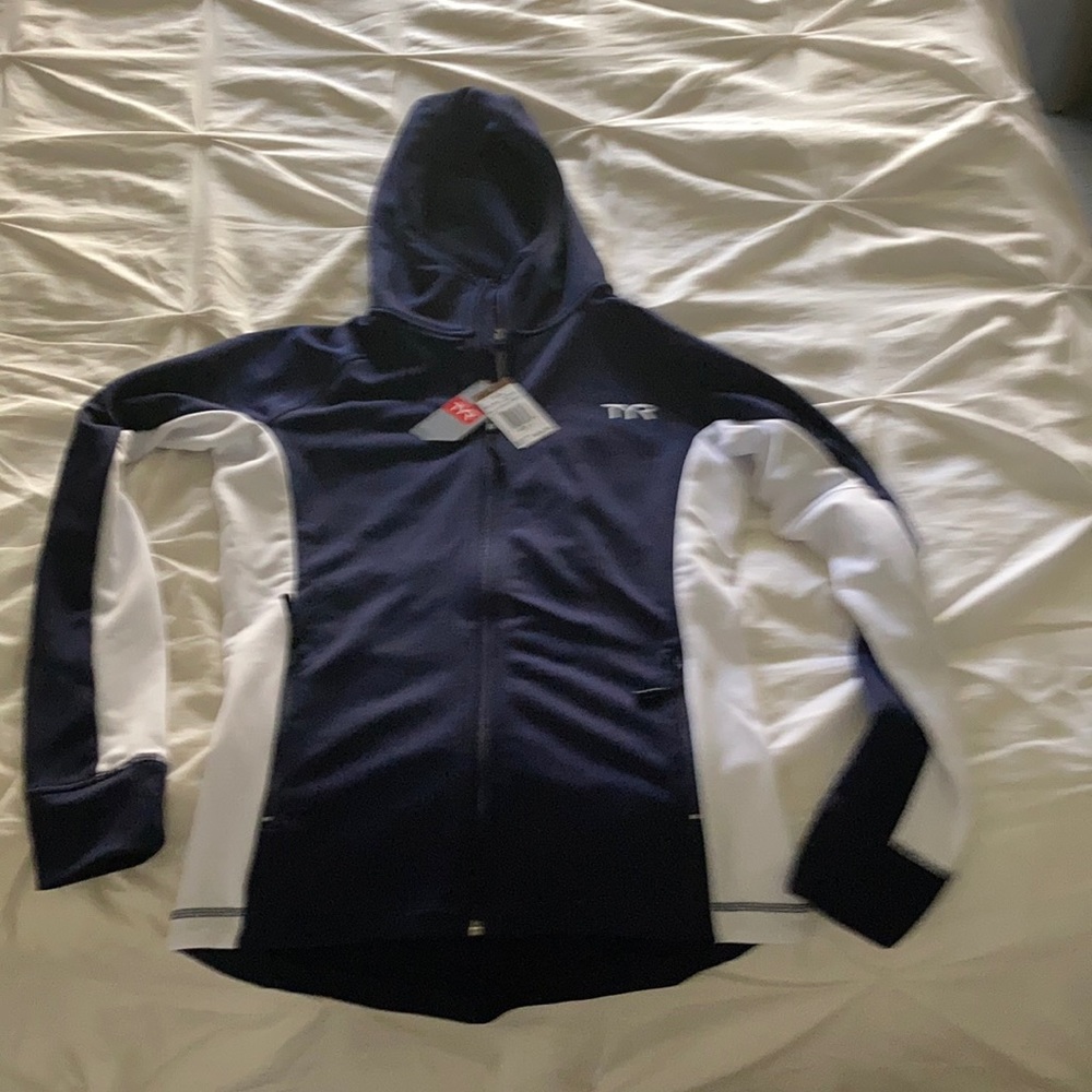 TYR Warmup jacket (Navy/White)